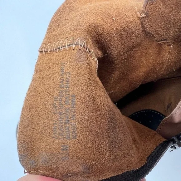 boc Distressed Brown Ankle Booties - Picture 10 of 11